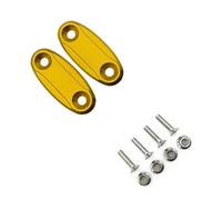 HUISI Motocicleta CBR1000RR CBR600RR cubierta de orificio espejo accionado por parabrisas bloque retrovisor apto for Cbr600rr Cbr1000rr(Glod)