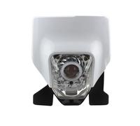 HUISI Panel de lámpara de faro LED for motocicleta compatible con Husqvarna FE250 TE250I 2022 TE300I 2021 FC450 FS450 701, pieza de moto de cross y enduro.(White Black)