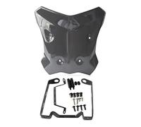 HUISI Parabrisas Carenado Cubierta de Viento Compatible con 1390 SuperDuke R 1390 Super Duke R EVO Accesorios Instrumento Pantalla Frontal contra Moscas(Black)