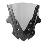 HUISI Parabrisas de carenado de Color Carbono Apto for CBR650F 2014 2015 2016 2017 2018. Accesorios for Motocicleta.(Grey and Carbon)