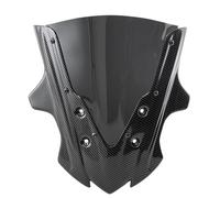 HUISI Parabrisas de carenado de Color Carbono Apto for CBR650F 2014 2015 2016 2017 2018. Accesorios for Motocicleta.(Black and Carbon)