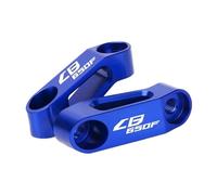 HUISI Soporte de extensión for espejo retrovisor de motocicleta, accesorio CNC, compatible con CB650F (2021-2014)(CB650F LOGO Blue)