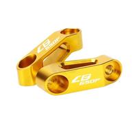 HUISI Soporte de extensión for espejo retrovisor de motocicleta, compatible con CB650F (2014-2021)(CB650F LOGO Gold)