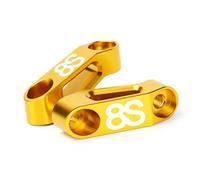 HUISI Soporte de extensión for espejo retrovisor de motocicleta, compatible con Suzuki GSX8S, GSX-8S, GSX 8S, GSX8 S, GSX 8 S (2023)(Gold)