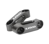HUISI Soporte de extensión for espejo retrovisor de motocicleta, compatible con Suzuki Katana (años 2016, 2017, 2018, 2019 y 2020).(Titanium)