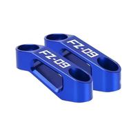 HUISI Soporte de extensión for espejo retrovisor de motocicleta, compatible con Yamaha FZ07, FZ09, FZ-07, FZ-09, FZ 07, FZ 09, años 2015 a 2022.(FZ-09 LOGO Blue)