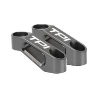 HUISI Soporte de extensión for espejo retrovisor de motocicleta M8/M10 compatible con KTM 350, 300, Exc, Tpi, Six Days, 250, 300, Xc, Tpi, 150, 250, Xcw, Xc W, Tpi.(TITANIUM)