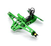 HUISI Soporte de matrícula for motocicleta compatible con Benelli Universal BN300, BN302, BN600, BN TNT 300, 600, GROM, MSX125, MSX 125, PCX 125 y 150.(Green)