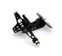 HUISI Soporte de matrícula for motocicleta compatible con Benelli Universal BN300, BN302, BN600, BN TNT 300, 600, GROM, MSX125, MSX 125, PCX 125 y 150.(Black)