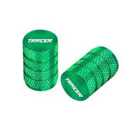 HUISI Tapas de válvula de neumático de aluminio, cubiertas herméticas, compatibles con Yamaha Tracer MT07 MT09 Tracer 700 900 700gt 900gt 700 Gt(Green)