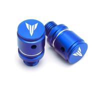 HUISI Tapón de rosca for espejo retrovisor de motocicleta, compatible con Yamaha MT03, MT07, MT09, MT10, MT25 y MT125 CNC, 10 mm, MT 07, 09, 10, 25 y 125(Style A Blue)