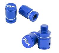 HUISI Tornillos y tapones for orificios de espejo retrovisor de motocicleta, de aluminio CNC, compatibles con CFMOTO 800NK NK800 CF 800 NK, accesorios for válvulas de neumáticos.(1 Set Blue)