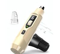 Huiteng XR Silent Groom Pro con colector de polvo, potente cortadora de uñas de 7 velocidades para perros, gatos y mascotas grandes, cuenta con luz LED y control con una sola mano, silencioso y