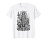 Huitzilopochtli Azteca Sun War God Sacred Line Art Camiseta