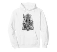 Huitzilopochtli Azteca Sun War God Sacred Line Art Sudadera con Capucha