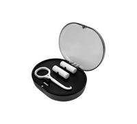 HUIWDP - Soporte portátil de 2 capas para limpieza de dientes falsos, soporte de retención de ortodoncia, estuche protector bucal para dentaduras