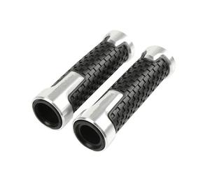 HUIWOR Puños Manillar Acelerador para Zontes 310R 310X 310V 310 T2 G1 125 U1 U 155 ZT 125 T310 350E 350 Puños para Manillar De Motocicleta(Plata)