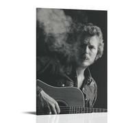 HUIWREYWQRO Gordon Lightfoot Póster de pared para sala de estar, dormitorio, decoración de lienzo, póster artístico de pared, 20 x 30 cm, estilo marco
