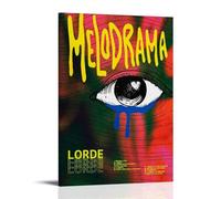 HUIWREYWQRO Melodrama Lorde - Póster de pared para sala de estar, dormitorio, decoración de lienzo, 20 x 30 cm, estilo marco