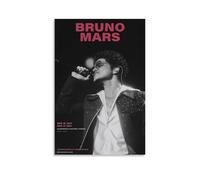 HUIWREYWQRO Póster de Bruno Mars para pared de sala de estar, dormitorio, decoración de lienzo, póster de pared de 30 x 45 cm, estilo sin marco