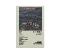 HUIWREYWQRO Póster de Loyle Carner con texto en inglés "Not Waving, But Drowning" (20 x 30 cm), estilo sin marco