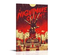 HUIWREYWQRO Póster de NightMare On Elm Street, pintura artística para sala de estar, dormitorio, decoración de lienzo, póster de pared de 20 x 30 cm, estilo marco