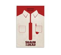 HUIWREYWQRO Póster de Shaun of The Dead para sala de estar, dormitorio, decoración de pared, lienzo de 60 x 90 cm, estilo sin marco