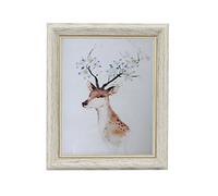 HUIXIANG Marcos de Fotos Vintage 20x25cm Retro Marco de Fotos Clásico de Retrato Decoración de Pared y Exhibición de Mesa, Regalo para Hogar, Oficina, Galería, Fotografías de Boda (Blanco)