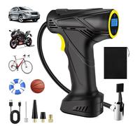 HUIYOPU Compresor Aire Portatil, Inflador Ruedas Coche 6000mah, 150PSI-12V, Inflador Eléctrico para Coches, Moto, Bicicletas, Hinchador Auto Stop, Con Luz LED, Pantalla Digital LCD, 4 Válvulas de Aire