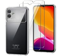 HuiYouMY Carcasa para Cubot Note 21 Funda + [2 Piezas] Cristal Templado, Transparente Silicona Case, Fuerte protección de Suave TPU Funda Carcasa Vidrio Templado(6.56") - Clear