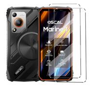 HuiYouMY Cristal Templado 2Pcs Protectora Compatible with OSCAL Marine 1 láminas, a Prueba de Golpes Protectores de Pantalla de Cristal Blindados
