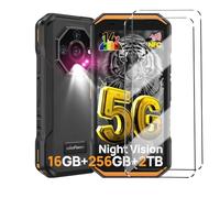 HuiYouMY Cristal Templado 2Pcs Protectora Compatible with Ulefone Armor X32 Pro láminas, a Prueba de Golpes Protectores de Pantalla de Cristal Blindados