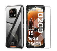 HuiYouMY Funda 2 en 1 compatible con Cubot KingKong ES 3 con 1 protector de pantalla de vidrio templado para Cubot KingKong ES 3, funda delgada de TPU suave, a prueba de golpes, antiarañazos