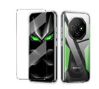HuiYouMY Funda con Cristal Templado 1Pcs Protectora Capa Compatible with Blackview Fort 1 Antigolpes Fundas Carcasa Compatible with Blackview Fort 1 Silicona Funda de Móvil Cristal antirotura -Clear
