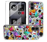HuiYouMY Funda con Cristal Templado 1Pcs Protectora Capa Compatible with CMF Phone 1 Antigolpes Fundas Carcasa Compatible with CMF Phone 1 Silicona Funda de Móvil Cristal antirotura XS40