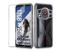 HuiYouMY Funda con Cristal Templado 1Pcs Protectora Capa Compatible with C'ubot Kingkong 9 Antigolpes Fundas Carcasa Compatible with C'ubot Kingkong 9 Silicona Funda de Móvil Cristal antirotura Clear