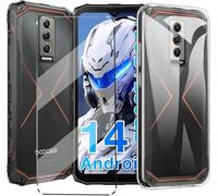 HuiYouMY Funda con Cristal Templado 1Pcs Protectora Capa Compatible with Doogee Blade 10 Antigolpes Fundas Carcasa Compatible with Doogee Blade 10 Silicona Funda de Móvil Cristal antirotura Clear