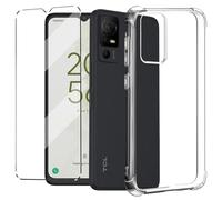 HuiYouMY Funda + Cristal Templado 1Pcs Protectora Capa Compatible with TCL 40 NXTPAPER 5G Antigolpes Fundas Carcasa Compatible with TCL 40 NXTPAPER 5G Silicona Funda de Móvil Cristal antirotura Clear