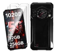 HuiYouMY Funda para Cubot Kingkong 11 (6.72") con 2 Piezas Cristal Templado Protector de Pantalla, Black Silicona Case Fuerte protección de Suave TPU Funda Carcasa - Negro