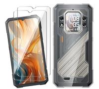 HuiYouMY Funda para Cubot Kingkong X Pro (6.72") con 2 Piezas Cristal Templado Protector de Pantalla, Transparente Silicona Case, Fuerte protección de Suave TPU Carcasa - Clear