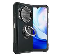 HuiYouMY Funda Protectora Capa con 1Pcs Ring Compatible with Cubot Kingkong Power 3 Antigolpes Fundas Carcasa Compatible with Cubot Kingkong Power 3 Silicona Funda de Móvil antirotura Black