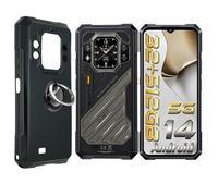 HuiYouMY Funda Protectora Capa con 1Pcs Ring Compatible with Cubot Kingkong X Antigolpes Fundas Carcasa Compatible with Cubot Kingkong X Silicona Funda de Móvil antirotura Black