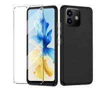 HuiYouMY Funda y Cristal Templado 1Pcs Protectora Capa Compatible with Cubot Note 40 Antigolpes Fundas Carcasa Compatible with Cubot Note 40 Silicona Funda de Móvil Black