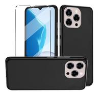 HuiYouMY Funda y Cristal Templado 1Pcs Protectora Capa Compatible with Doogee Note 58 Pro/Note 58 Antigolpes Fundas Carcasa Compatible with Doogee Note 58 Pro/Note 58 Silicona Funda de Móvil -Black