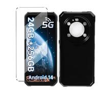 HuiYouMY Funda y Cristal Templado 1Pcs Protectora Capa Compatible with Fossibot F109 5G Antigolpes Fundas Carcasa Compatible with Fossibot F109 5G Silicona Funda de Móvil -Black