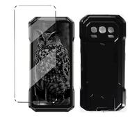 HuiYouMY Funda y Cristal Templado 1Pcs Protectora Capa Compatible with Ulefone Armor 27T Pro Antigolpes Fundas Carcasa Compatible with Ulefone Armor 27T Pro Silicona Funda de Móvil -Black