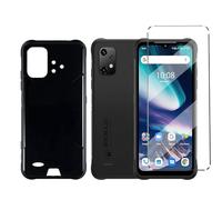 HuiYouMY Funda y Cristal Templado 1Pcs Protectora Capa UMIDIGI Bison X20 Antigolpes Fundas Carcasa Compatible with UMIDIGI Bison X20 Silicona Funda de Móvil Black