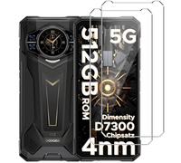 HuiYouMY Protector de Pantalla para Doogee S200/S200X/S200 Plus, Cobertura Completa, Película Cristal Templado, Resistente a rasguños, Anti-Huella Digital [ 6.72", Dureza 9H, Espesor 0.3MM, 2 Pack ]