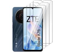 HuiYouMY Protector de Pantalla para ZTE Blade A76 5G, Cobertura Completa, Película Cristal Templado, Resistente a rasguños, Anti-Huella Digital [ 6.75", Dureza 9H, Espesor 0.3MM, 3 Pack ]