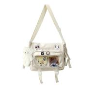 HuiYStar Bolso de Bandolera Kawaii Ita Bag para Mujeres con Pin y Colgante - Bolso Mensajero Japonés Y2K Bolso de Hombro